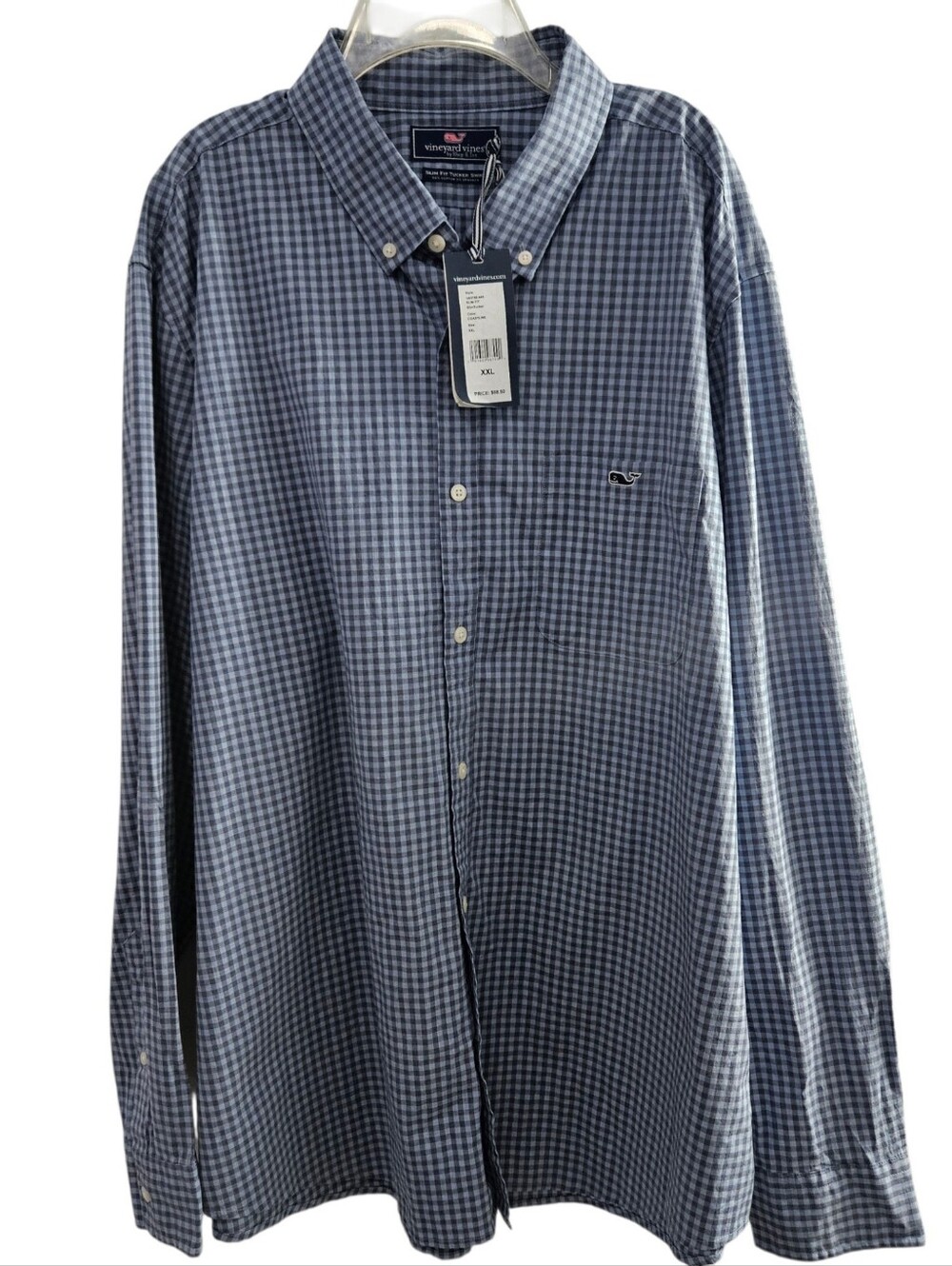 NWT Vineyard Vines Men's Slim Fit Slim Tucker Coastline Button-Down Shirt - Picture 2 of 12